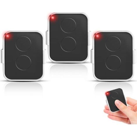 433,92 Mhz Télécommandes De Portail Compatible Avec Era One2/on2e/on4e/on1e, 2 Canaux Télécommande Porte De Garage,rolling Code,lot De 3(blanc)