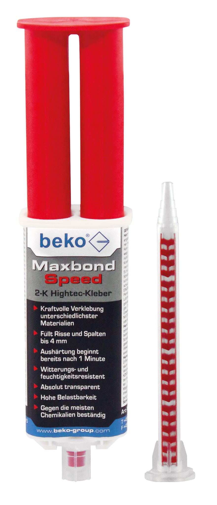 Maxbond Speed 2-k Hightec-kleber 28g Inkl. 3 Zwangsmischer