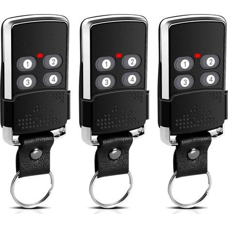 Télécommande De Porte De Garage 433,92 Mhz - Compatible Avec Wisniowski El11q, El12q, El13q, El17q Eln - Code Tournant 4 Canaux (3)