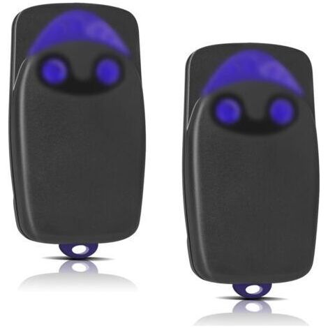 2 Pièces Remplacement Pour Télécommande Nice, Télécommande Portail 433,92mhz 2 Canaux, Compatible Avec Flo1r-s, Flo2r-s, Flo4r-s