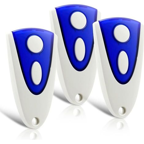 Lot De 3 Télécommandes De Rechange Pour Porte De Garage - 433,92 Mhz - Compatible Avec L'Émetteur Manuel Novoferm Novotron 502 Max43-2 Novotron 512 Mix43-2