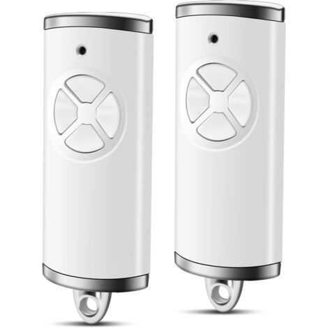 Lot De 2 Émetteurs Manuels Compatibles Avec Hörmann - Ouverture De Porte De Garage - Avec 4 Fonctions - Compatible Avec Hörmann Hse2-868-bs, Hse-4-868-bs, Hs1-868-bs, Hss4-868-bs - Blanc 4511736
