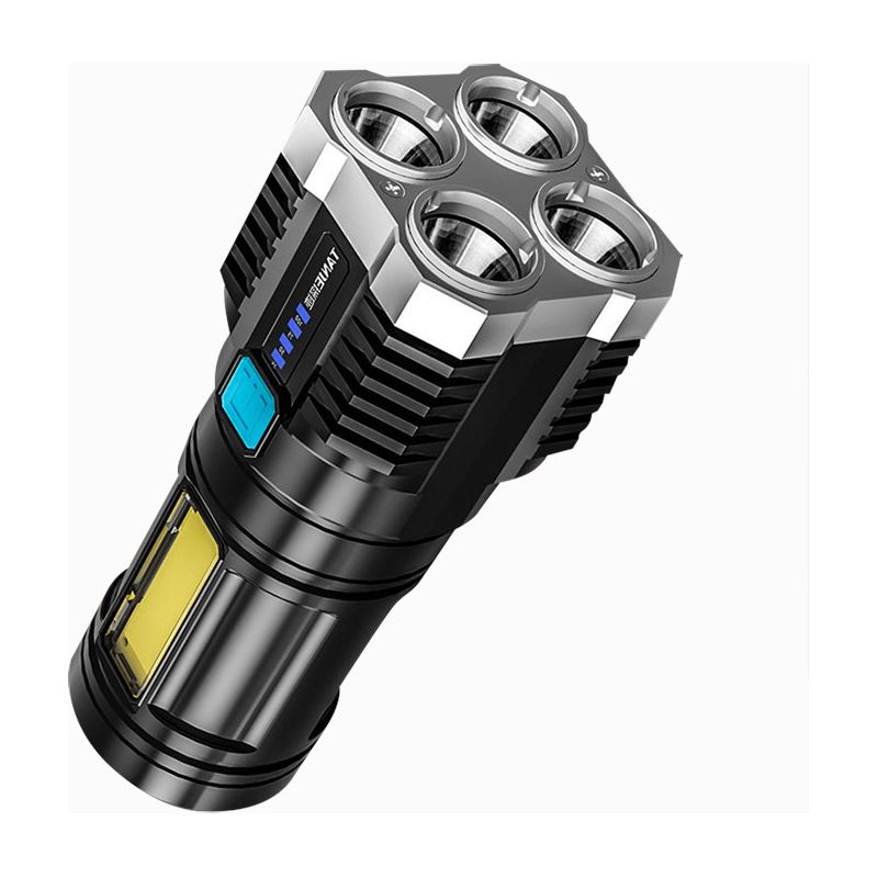 Leistungsstarke, Wiederaufladbare Led-taschenlampe Mit Großer Reichweite, Ideal Für Zuhause, Arbeit, Wandern, Camping Und Bergsteigen.