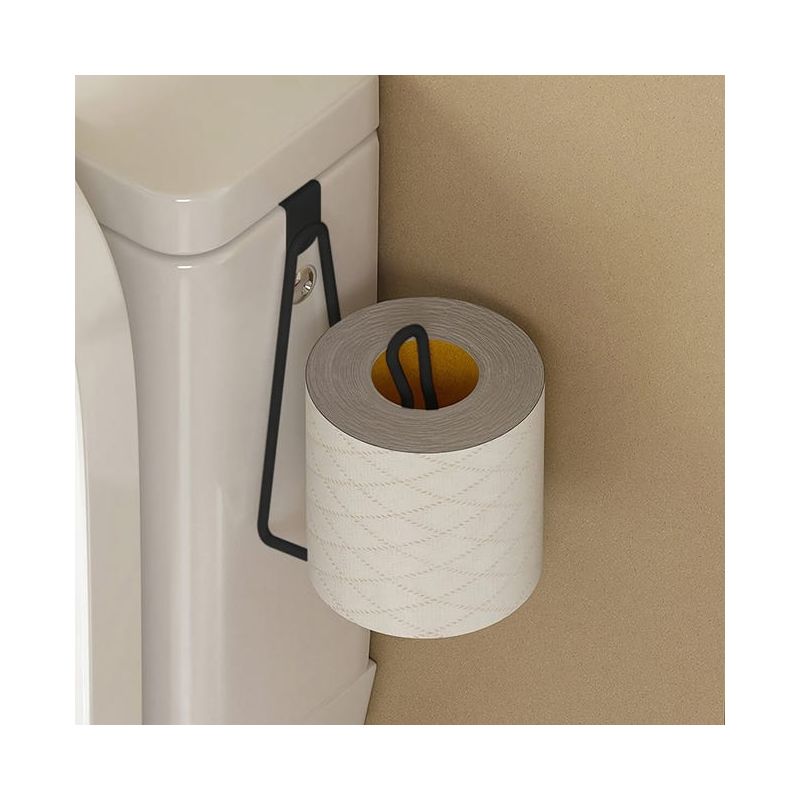Wandmontierter Toilettenpapierhalter, Kein Bohren Erforderlich, Multifunktionaler Toilettenpapierorganizer, Wohnaccessoire, Hochwertige Metall-wandhalterung