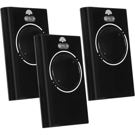 Rhg 3 Piècestelecommande Porte De Émetteur De Garage 868mhz,telecommande Portail 2 Canaux Compatible Avec Xt4 868 Slh Lr, Xt4 868 Slh, Xt2 868 Slh Lr, Xt2 868 Slh（black）