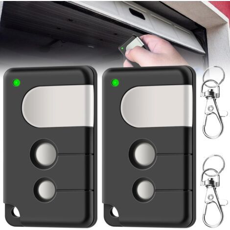 Rhg Lot De 2 Émetteurs Portatifs De Garage Compatibles Avec Liftmaster 84335e 433mhz Télécommande De Garage Pour Liftmaster 84330e 84335e 8747e 84330eml（noir）
