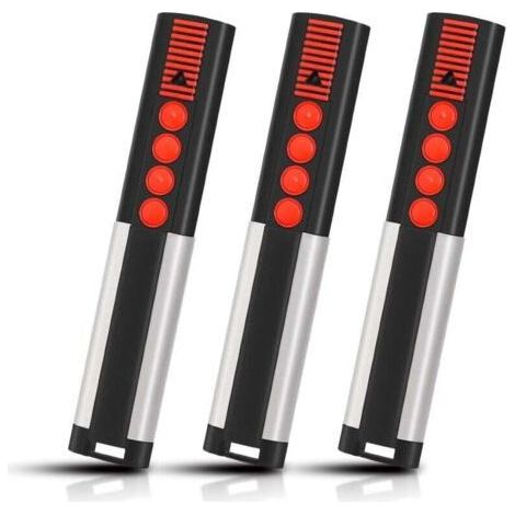 Télécommande Portail Garage 868 Mhz 3 Pièces 4 Canaux Compatible Tx03-868-4