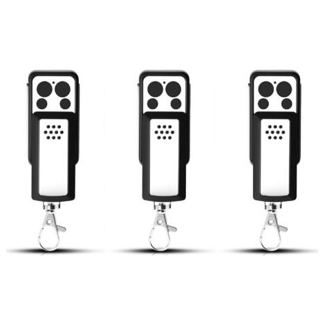 Rhg 3 Télécommandes Pour Motorisation De Portailcompatible Avidsen 114253, 104257, 104250design Compact À Glissière, 4 Canaux, Signal Stable, Clonage Facile