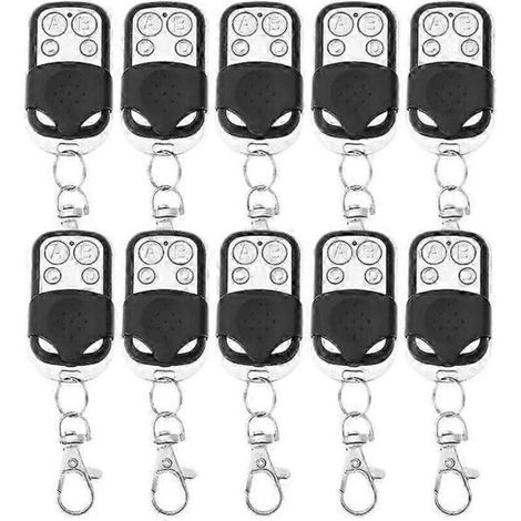 Bardusch - Lot De 10 Télécommandes De Porte De Garage 433 Mhz Pour Voiture, Clonage De Porte De Garage