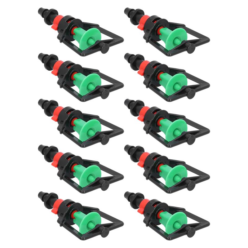 360°-drehregner – 10er-pack Bewässerungsdüsen, Sparsame Sprühnebelabgabe, Abnehmbare Düse, Garten & Gewächshaus