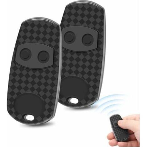 Noir, Lot De 2 Telecommande Portail Compatible Avec Top 432ev, 432ee, 432na, 433,92 Mhz Bip Portail Porte De Garage