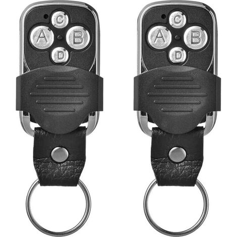 Bardusch-télecommande, Électrique À Distance, Pour Porte De Garage Télécommande Universelle 270 433.92mhz Avec 4 Boutons Dupliquées(2 Pcs)