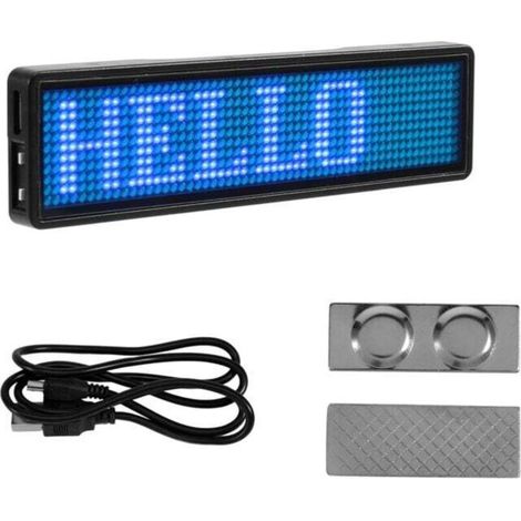 Bardusch-badge Led Bluetooth Rechargeable Programmable Affichage À Messages Déroulants Pour Bricolage Type 5