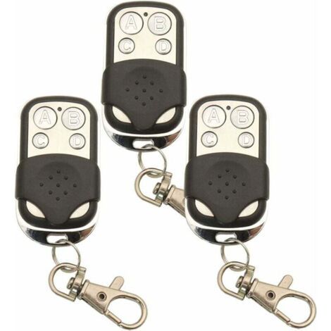 Un Ensemble De 3 Télécommandes Universelles Sans Fil Pour Porte De Garage 433,92 Mhz, Photocopieur 433 Mhz.