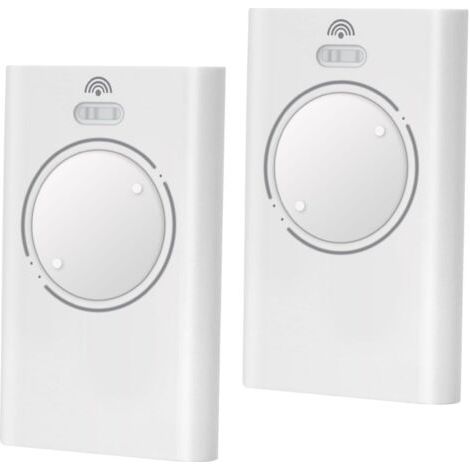 Rhg 2 Pièces Telecommande Porte De Émetteur De Garage 868mhz,telecommande Portail 2 Canaux Compatible Avec Xt2 868 Slh, Xt 868 Slh（blanc）