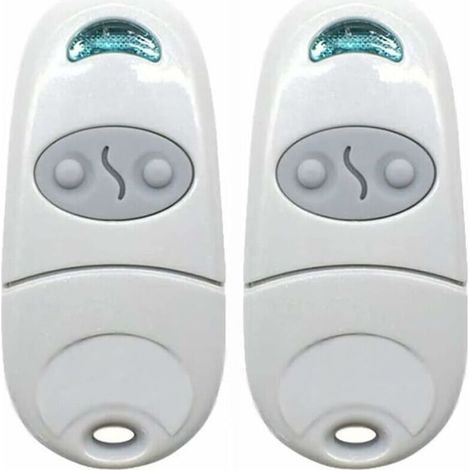 Sabir (2, Blanc)télécommande Universelle Portail, Télécommande Pour Ouvre-porte De Garage, Émetteur De Clé Portable, Télécommande De Porte De Garage Pour Came Top 432na/432ee/432 Ev/432m Thisnde