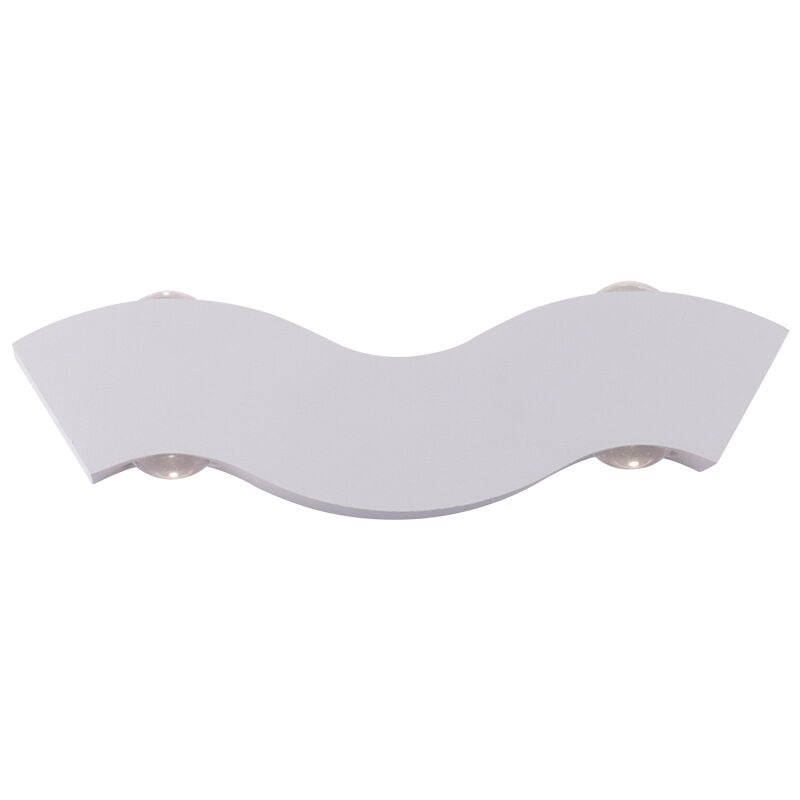 Die Lichter. Neue Einfache Und Kreative Nordische Led-wandleuchte, Spezielle Form, Ip65 Wasserdicht Und Feuchtigkeitsbeständig. Positive Weiße Schale