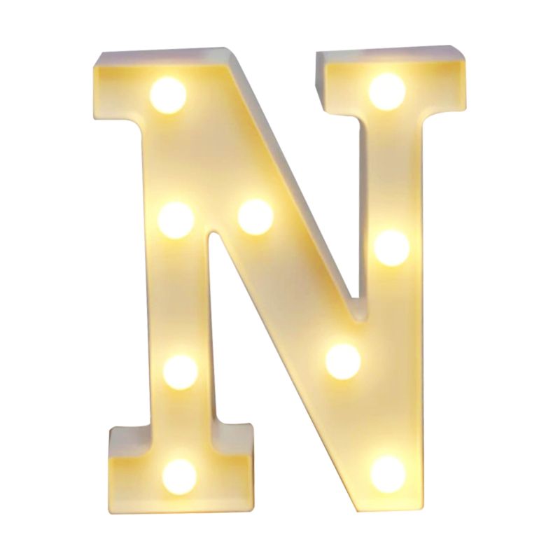 Led-beleuchtete Buchstaben, Konstantes Warmweißes Licht, 2 Aa-batterien, Wasserdicht (ip54), Ideal Für Geburtstage, Weihnachten, Hochzeiten, Partys Und Bars