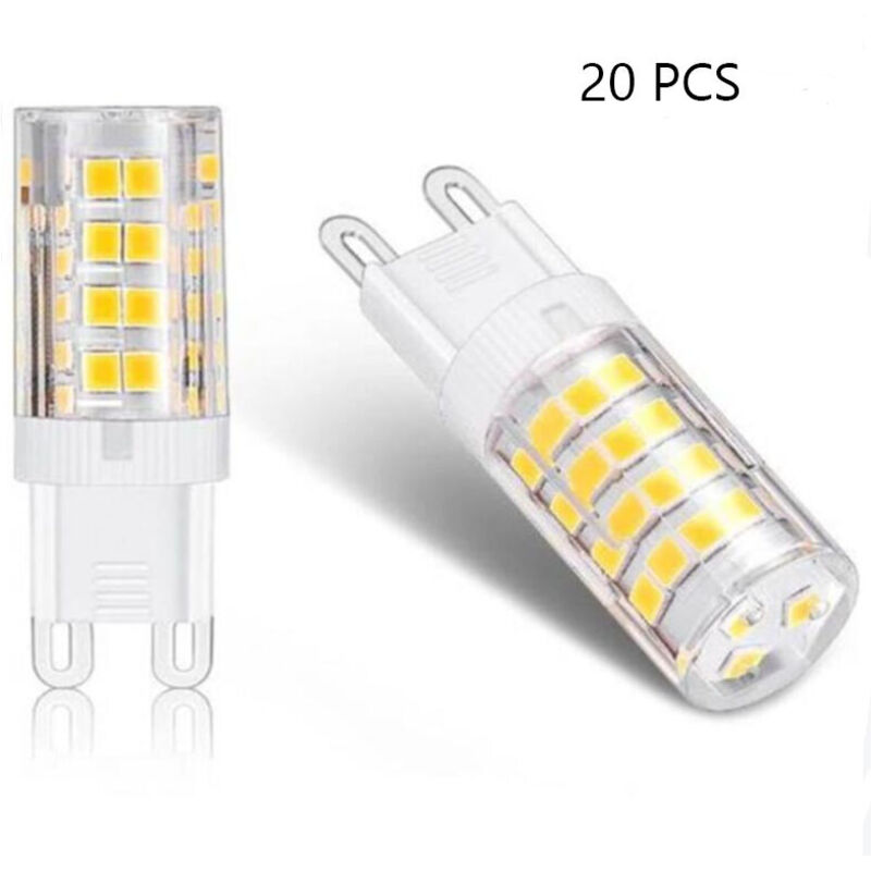 G9 5w Led-lampen, Entspricht 40w, Warmweiß, 360°, 20er-packung