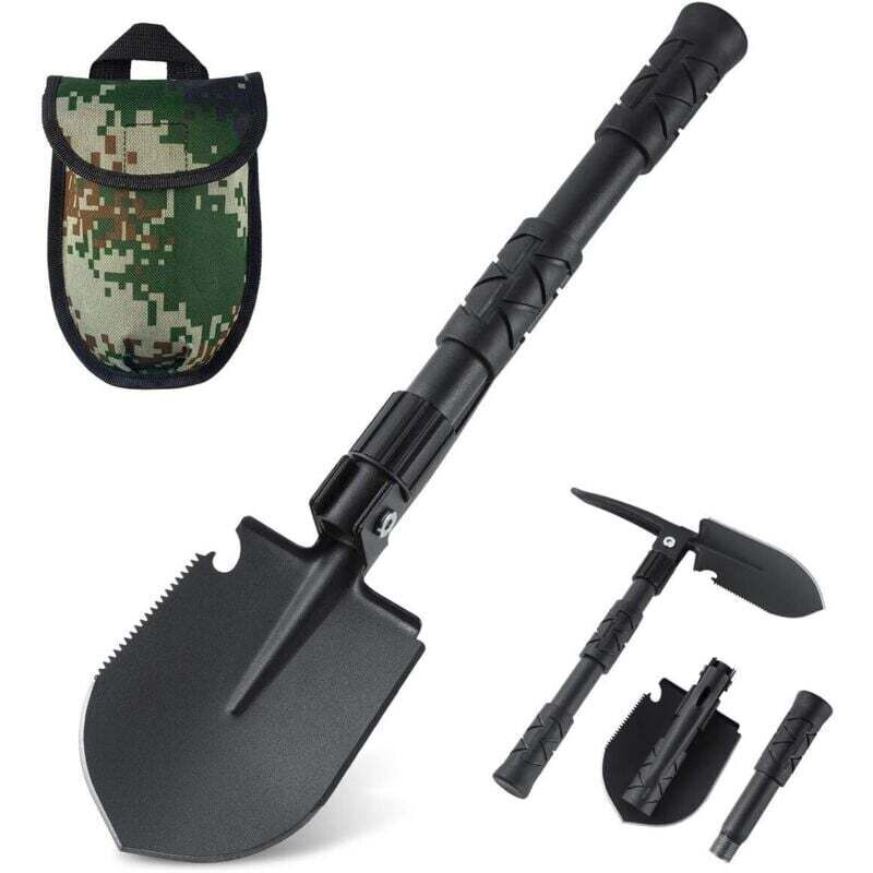 Ortviai Multifunktions-klappspaten Aus Legiertem Stahl Für Camping, Survival Und Gartenarbeit