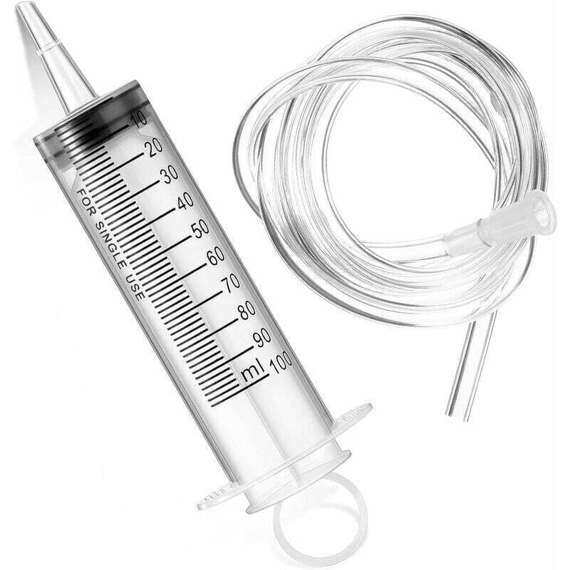 Kunststoffspritze Mit Flexiblem Schlauch Für Labor- Und Klebstoffanwendungen – 100 Ml Ortviai