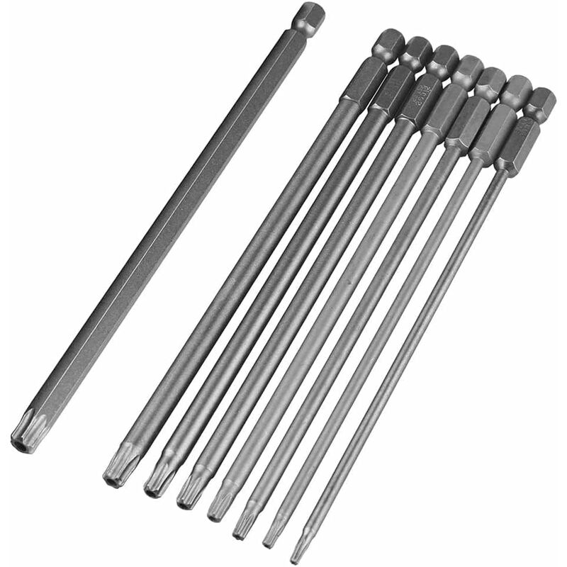 150 Mm Magnetische Schraubendreherbits Sechskant 1/4 Torx T8-t40 Für Elektrowerkzeuge