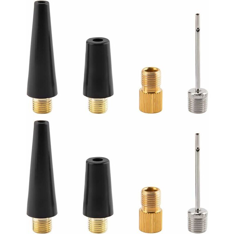 8-teiliges Universal-adapterset Zum Aufpumpen Von Bällen, Fahrrädern Und Zubehör