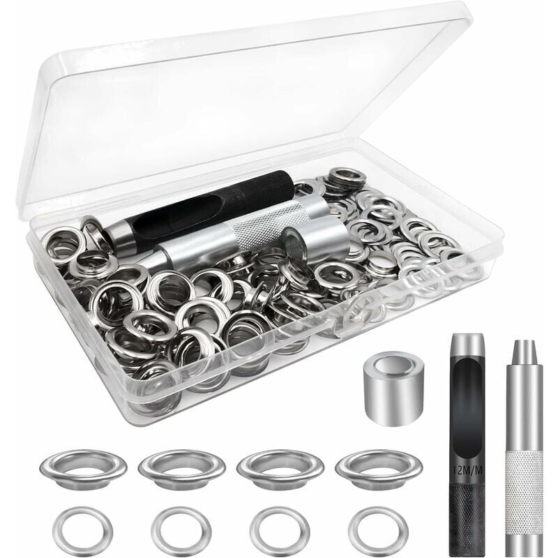 12-mm-silberösen-set Für Planen Und Zelte – Einfache Reparatur, 100 Stück