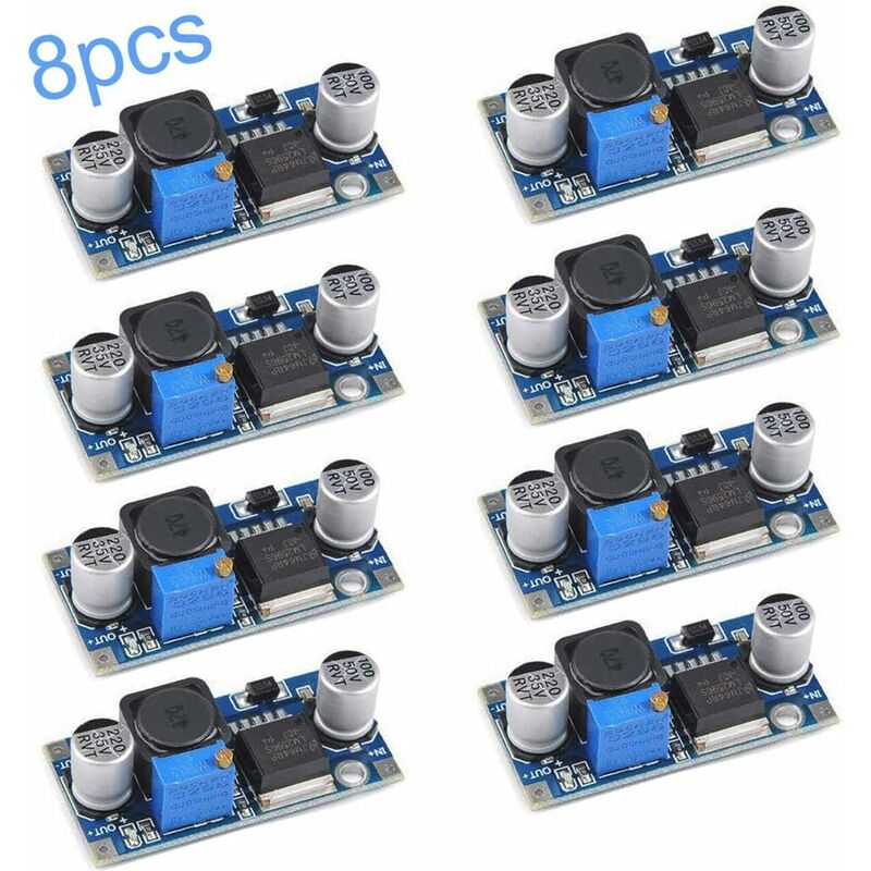 Set Mit 8 Lm2596s Dc-dc-wandlern 3,2-46 V Auf 1,25-35 V Für Elektronikprojekte