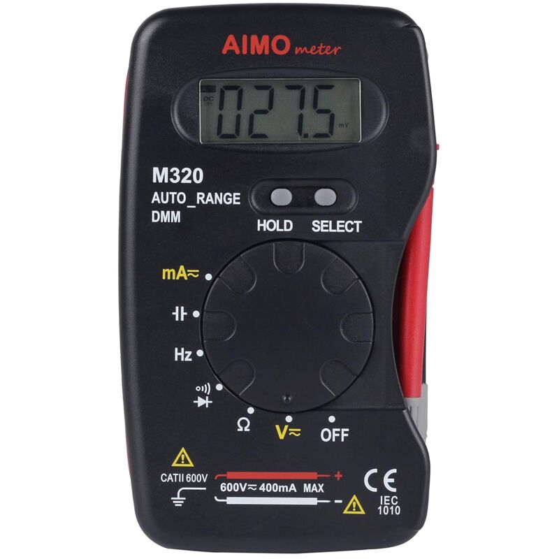 M320 Tragbares Digitalmultimeter: Frequenztest, Kapazitätsmessung, Datenhaltefunktion