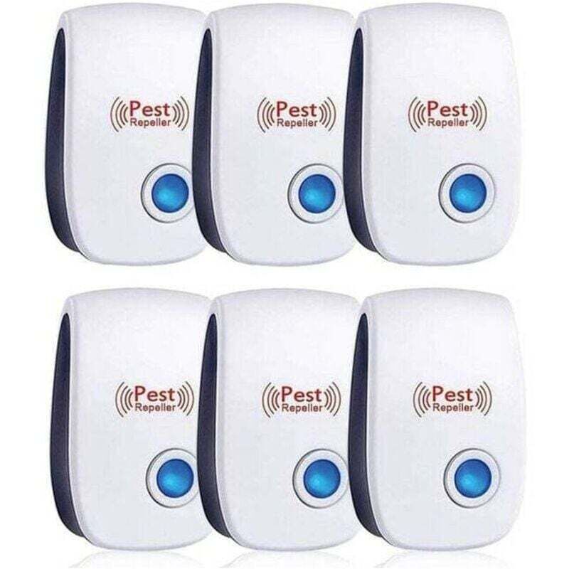 Ortviai Ultraschall-abwehrmittel – Wirksam Gegen Mäuse, Ratten, Insekten Und Spinnen – 6er-packung