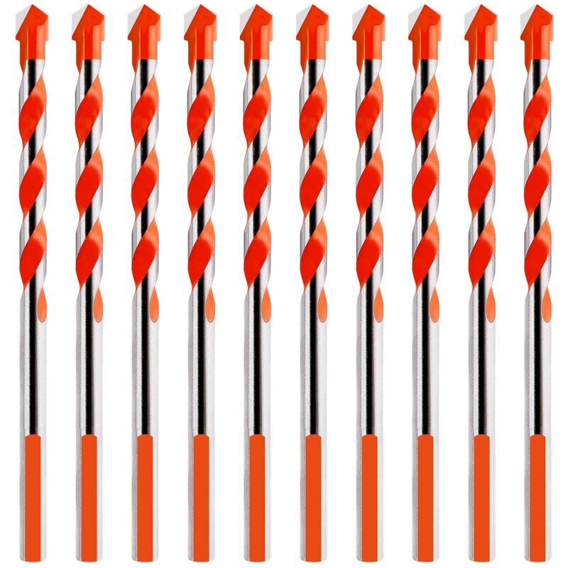 Hartmetall-steinbohrer 6 Mm Dreieck Orange 10er-packung