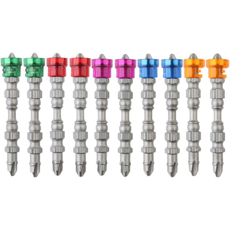 Magnetischer Doppelkopf-bithalter 1/4 Zoll 65 Mm, Rutschfest, Für Gipskarton