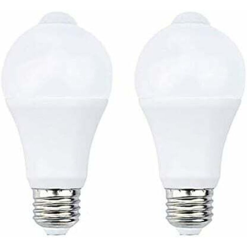 Ortviai 12w E27 Led-lampe Mit Pir-bewegungsmelder, 700lm, Warmweiß 2700k, Für Treppen, Garage, Flur