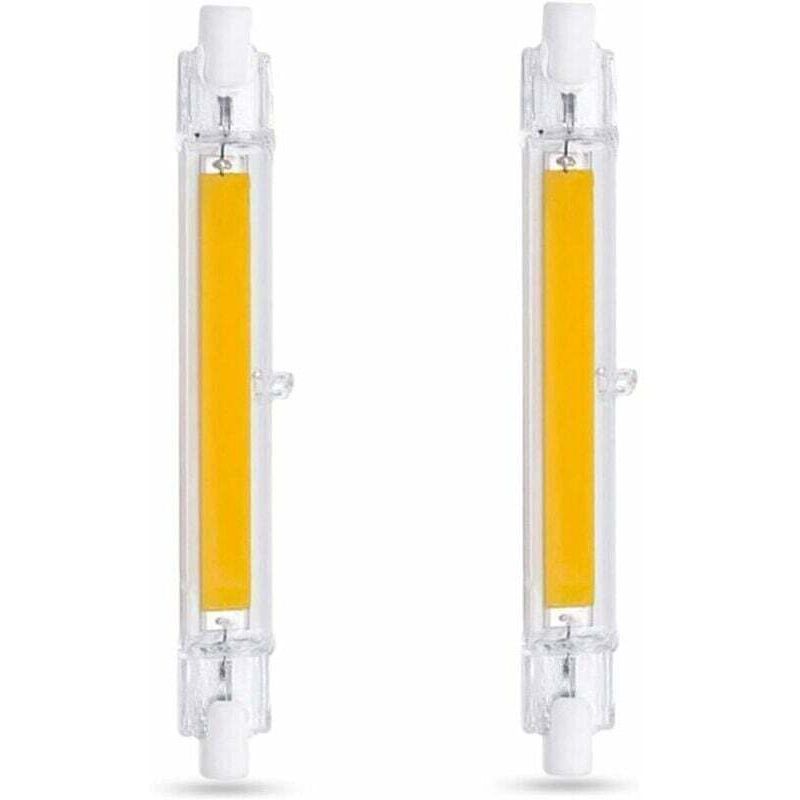 Ortviai R7s 118 Mm 10 W 3000 K 1000 Lm Led-lampe, Entspricht 80–100 W Halogenlampe, Nicht Dimmbar, 2er-pack