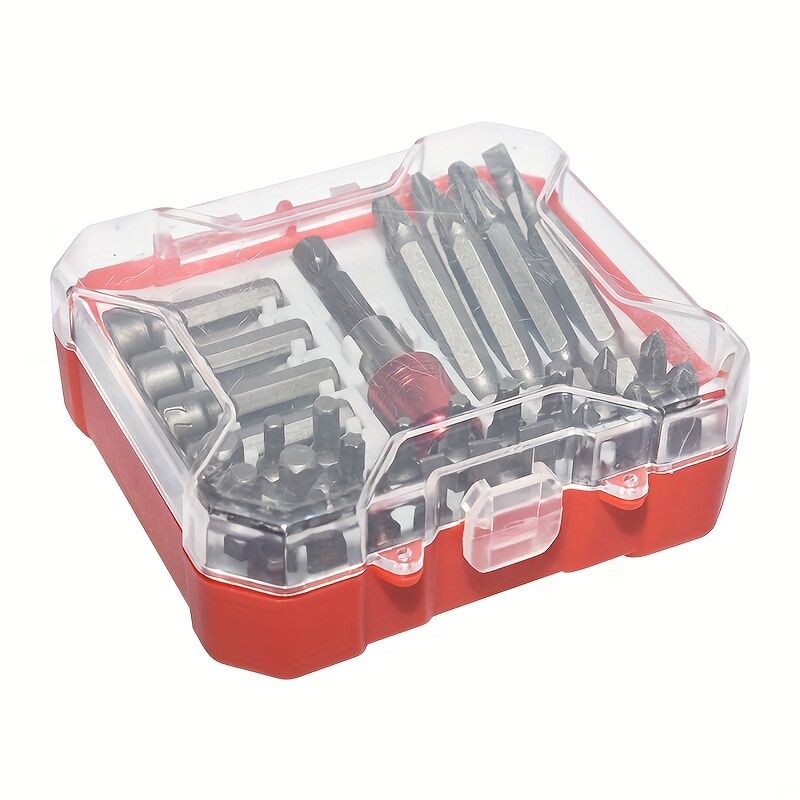 34-teiliges Bit-set: Torx- Und Phillips-sechskantschrauben