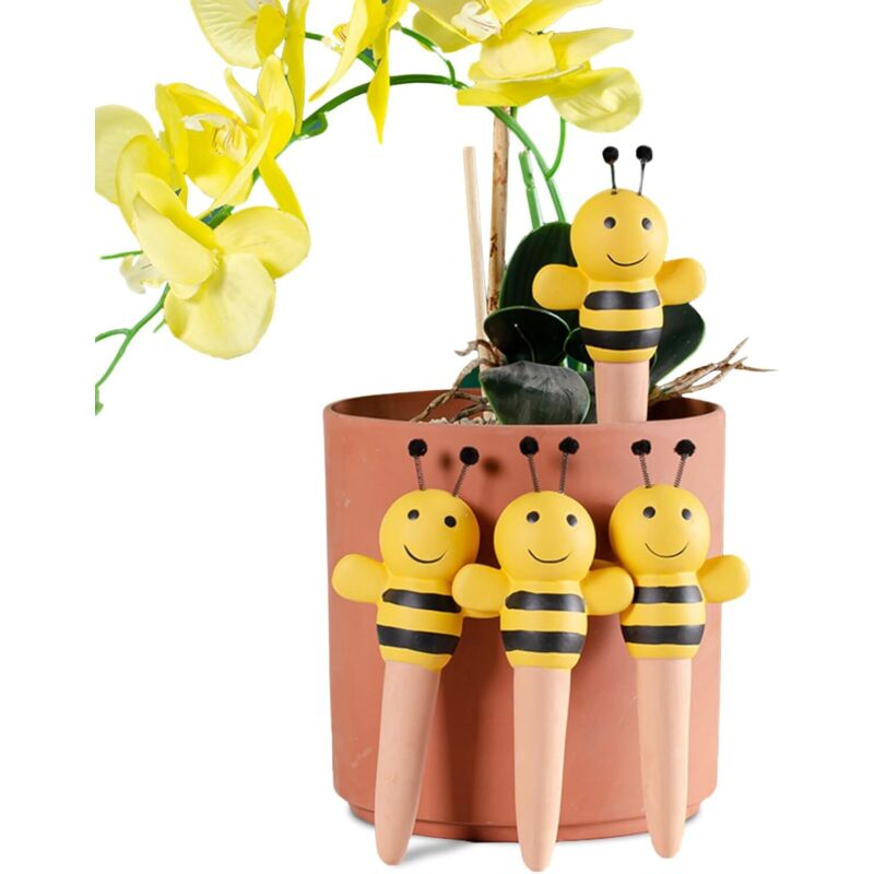 Set Mit 4 Automatischen Bewässerungsspitzen Aus Terrakotta Für Zimmer- Und Gartenpflanzen Von Ortviai