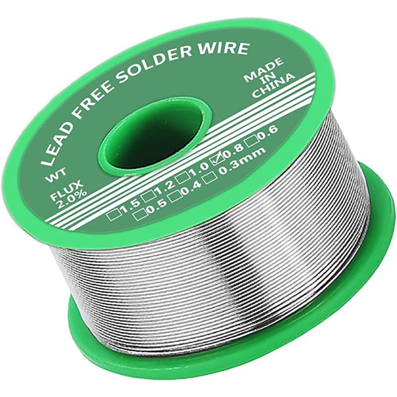 Bleifreier Lötdraht 0,8 Mm Mit Integriertem Flussmittel 20 G Für Elektronikreparaturen (diy)