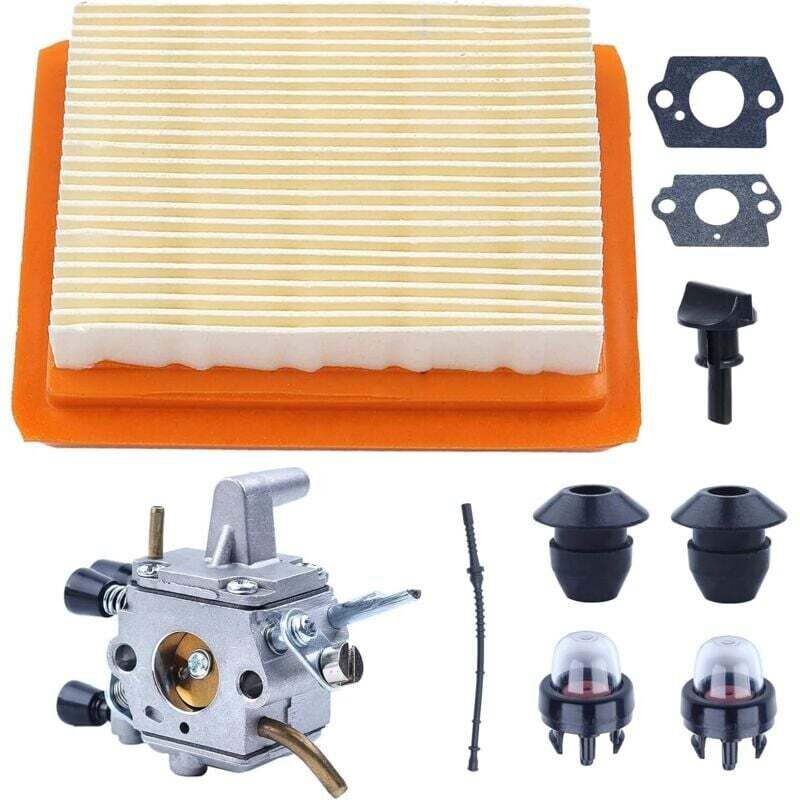 Vergaser-reparatursatz Für Stihl Fs120 Fs200 Fs020 Fs202 Fs300 Fs350 Freischneider Mit Dichtung, Luftfilter, Kraftstoffschlauch Und Primerpumpe.