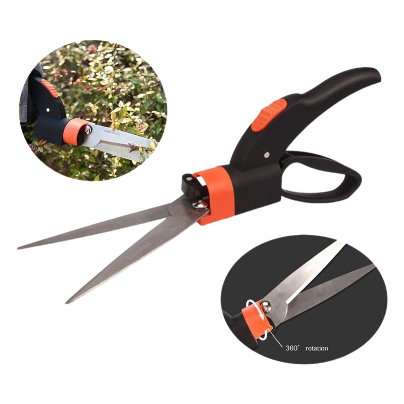 Gartenschere, Klingen Aus Edelstahl, Griffe Aus Glasfaserverstärktem Kunststoff, Orange/grau