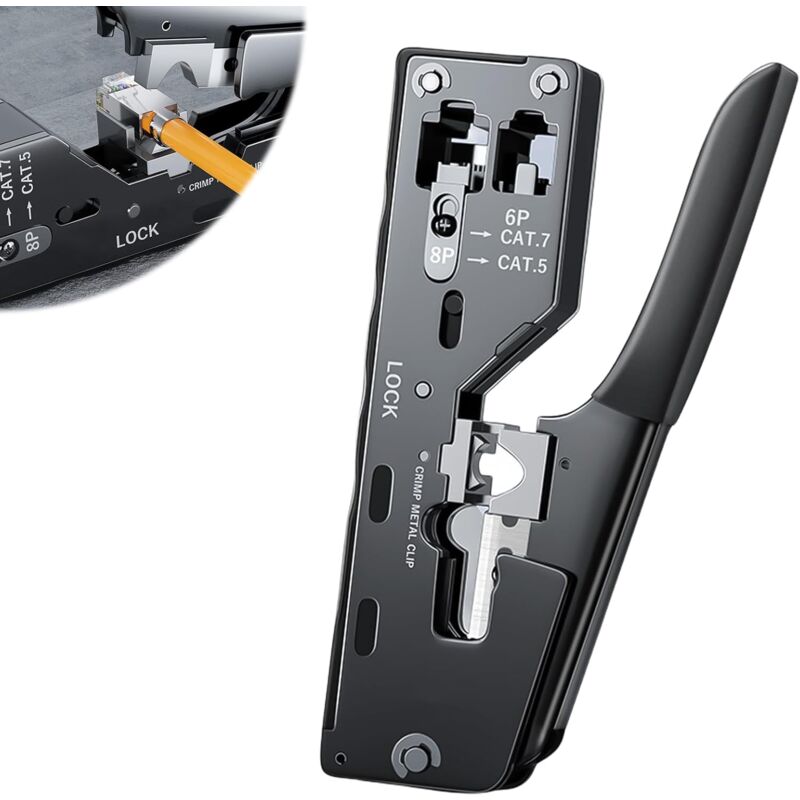 Universelles Crimpwerkzeug Für Cat7-, Cat6a-, Cat6-, Cat5e- Und Cat5-netzwerkkabel