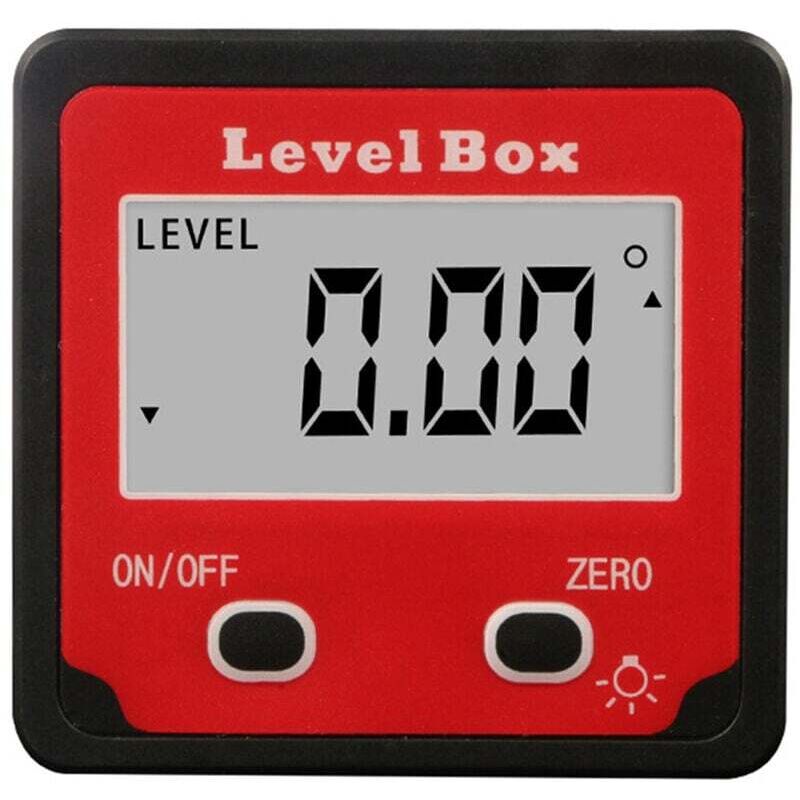 Digitaler Mini-neigungsmesser Mit 2 Tasten – Präzise Und Einfach Zu Bedienen – Rot