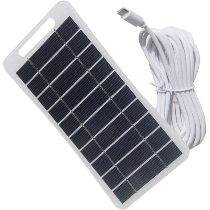 Ortviai 2w Solarladegerät Mit Stabilem Ständer Und 5v Usb-anschluss Für Mobiltelefone Und Haushaltsgeräte