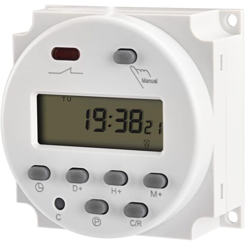 12v 16a Lcd-programmierbarer Schalter, Spst-relais, Präzise Zeitverzögerung, Einfache Installation