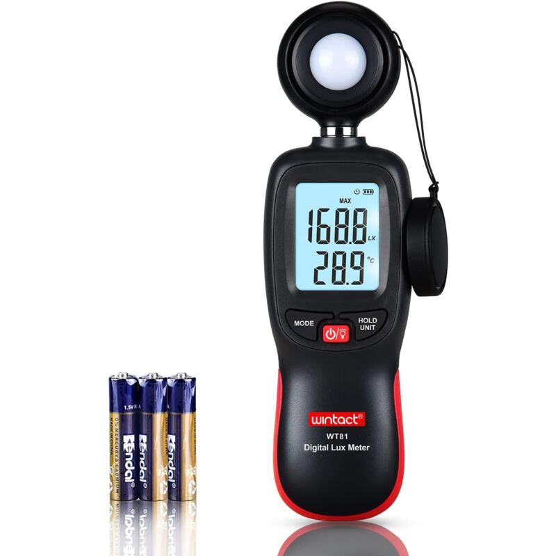 Tragbarer Digitaler Lichtmesser Mit Thermometer, Bis Zu 200.000 Lux Für Die Gartenfotografie