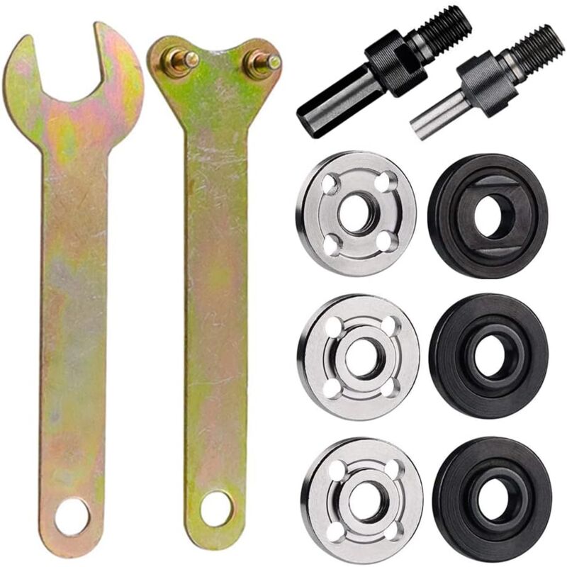 6-mm-10-mm-winkelschleifer-bohrmaschinen-adapterset Mit Schraubenschlüssel Zum Schleifen Und Polieren
