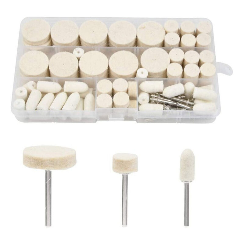 123-teiliges Polierscheiben-set Mit Filzpads Für Schleifscheiben, Entgraten Und Präzise Metallbearbeitung