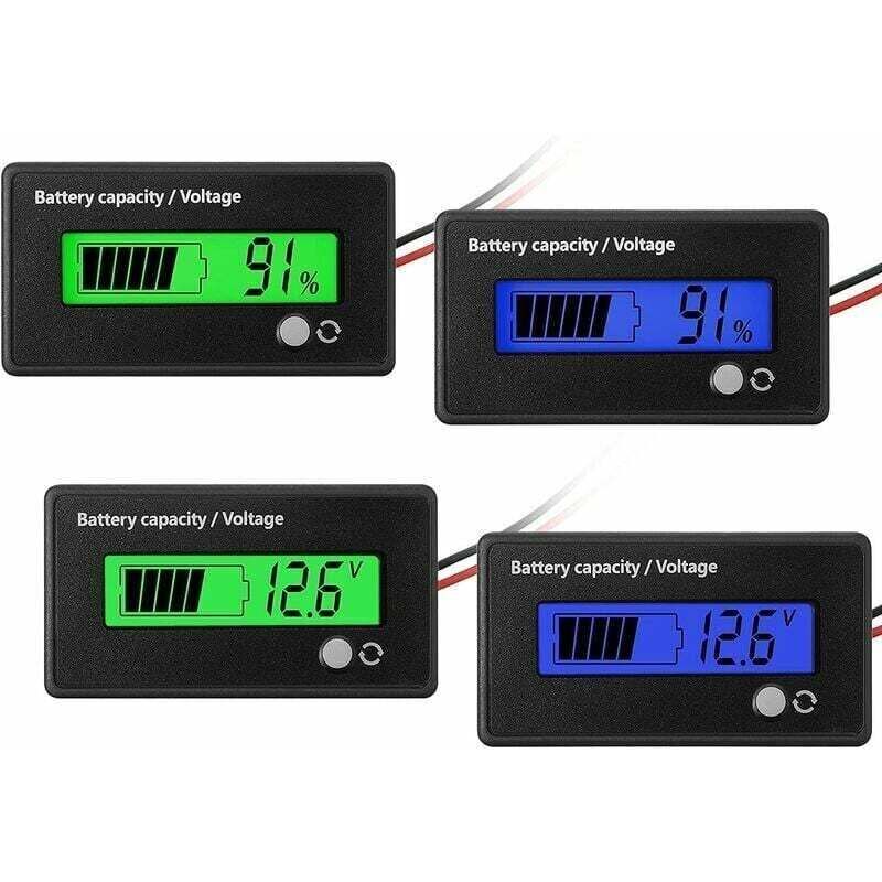 12–48 V Dc-batteriemessgerät Mit Alarm, Kompatibel Mit Blei-säure- Und Lithium-ionen-batterien, Spannungs- Und Kapazitätsanzeige, Ortviai