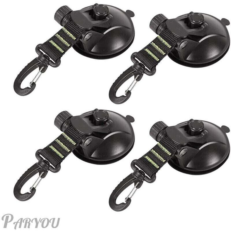 Set Mit 4 Multifunktionalen Saugnapf-ankern Für Auto Und Camping