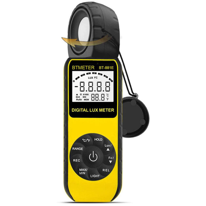 Präzises Digitales Luxmeter Zur Helligkeitsmessung – Einfach Zu Bedienen